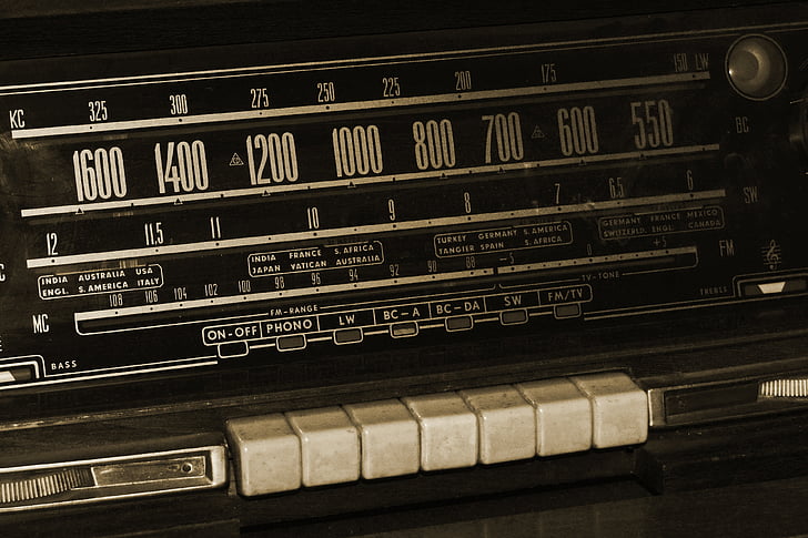raadio, vana, nostalgia, retro, muusika, Raadio seade, vana raadio