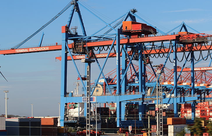 Crane, sistem Crane, Port, mengangkat beban, beban crane, derek kapal, Pelabuhan