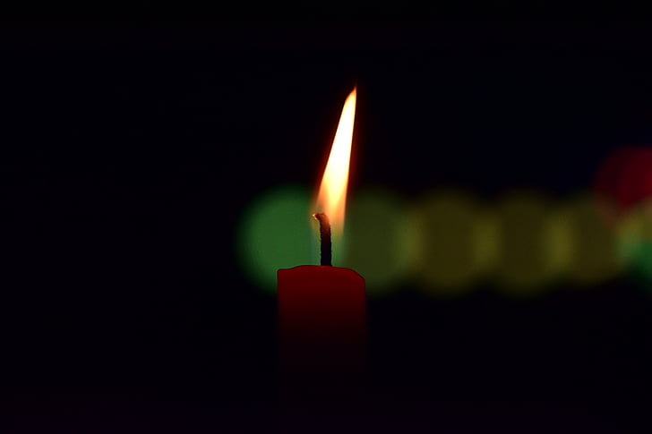 žvakė, Žvakių šviesa, liepsna, šviesos, atmosfera, šilumos, dega