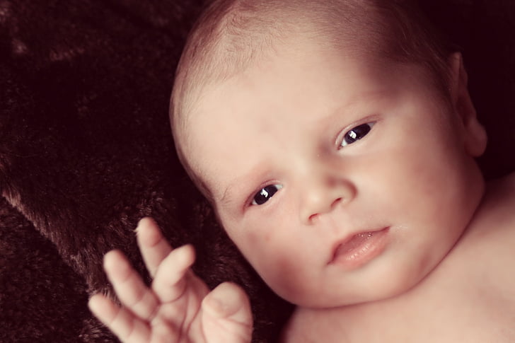 dijete, beba, lice, ruku, mali, novorođenče, mali