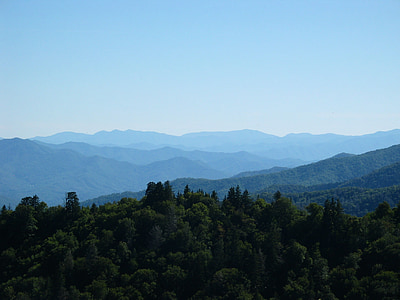 Smoky mountains, Tennessee, pemandangan, gurun, Appalachian