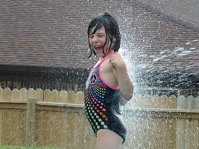 air splash, selang, menyenangkan, air, Splash, musim panas, Kolam