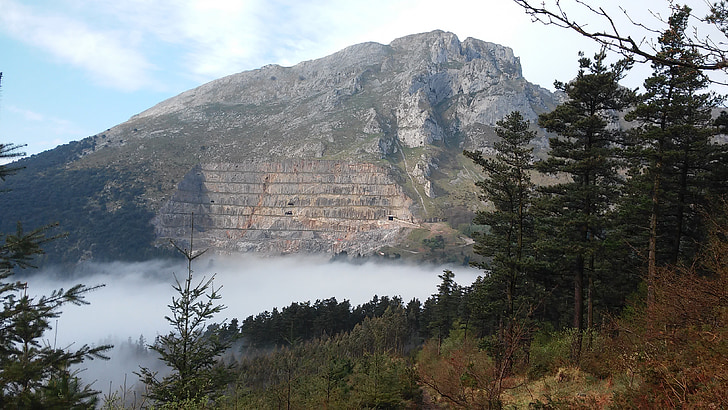 mountain, fog, landscape, nature, scenics, outdoors, water