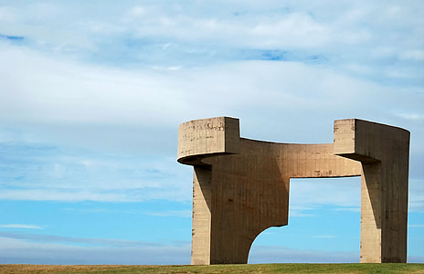 Gijón, Asturias, Art, arkkitehtuuri, kampa tuuli, veistos, Abstrakti taide