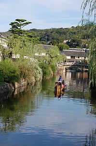 kurashiki, Οκαγιάμα, Ποταμός, ομορφιά ζώνη, Ιαπωνία