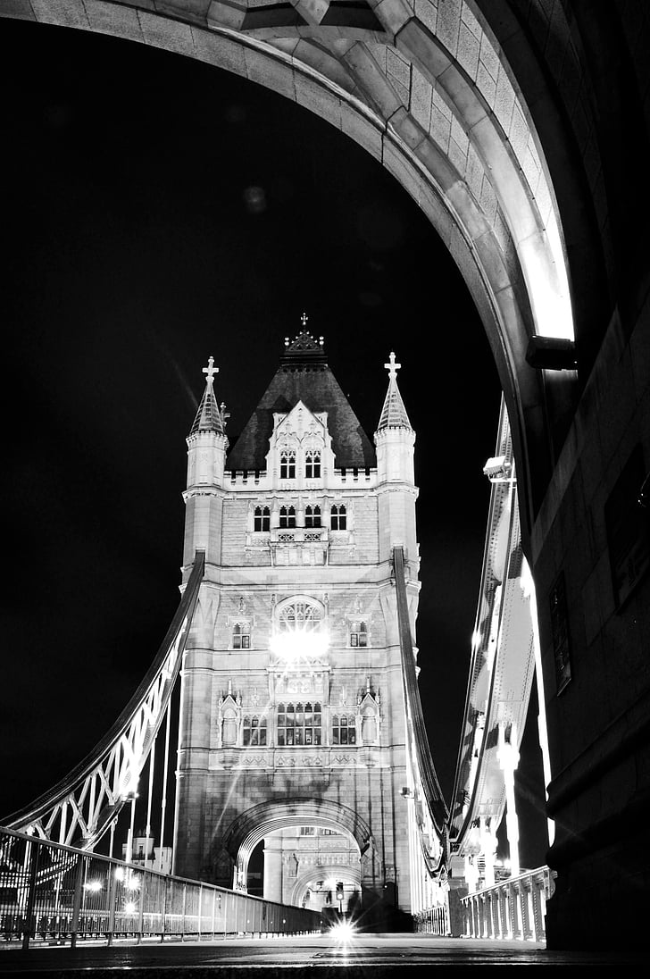 torony, híd, Tower bridge, London, Anglia, Egyesült Királyság, Temze