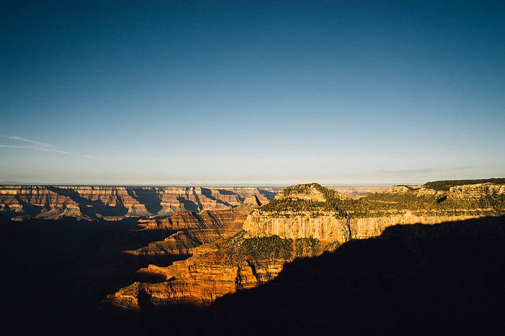 Гранд каньон, Аризона, изгрев, пейзаж, националните, природата, пътуване