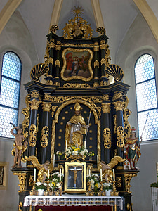windhag, hl nikolaus, l'església, altar, interior, religiosos, Sant