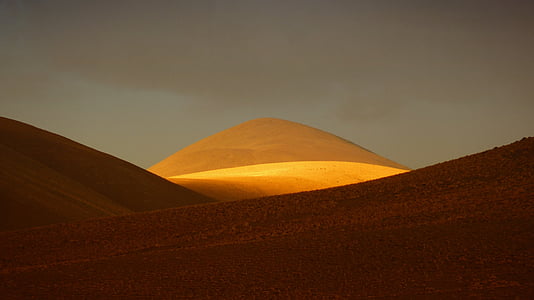 Hill, táj, hegyi, természet, sivatag, homok dűne, homok