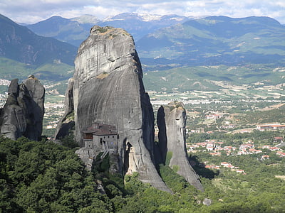 greece, meteora, monastery, mountain