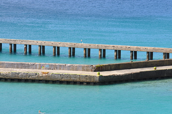 PIR, Bridge, Puerto Rico, vand, havet, blå, grøn