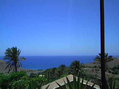 Fuerteventura, vode, more, mokro, ljeto, Vjetar, nebo