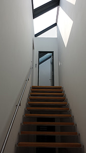 stopnišče, stopnice, svetlobe, okno, strešna okna, pojavnost svetlobe, postopoma