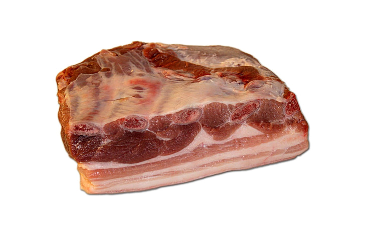 carn, carn de porc, ventre de porc, Ventresca de tonyina, greix, escorça, porc