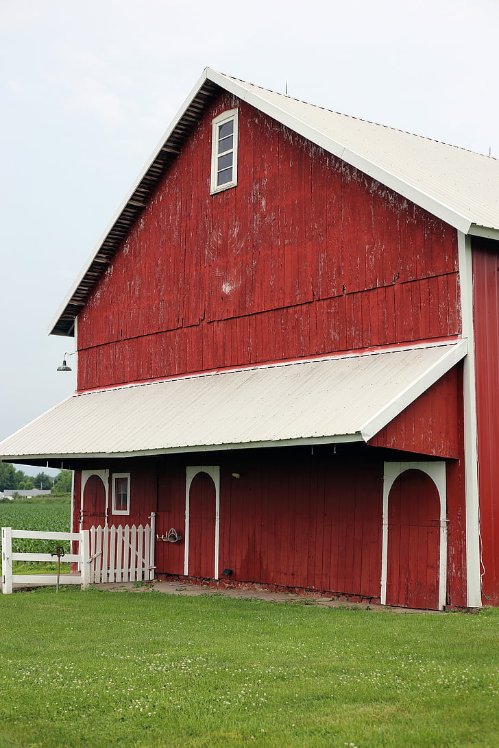 stodola, červená stodola, drevené stodoly, stará stodola, Rustikálny stodola
