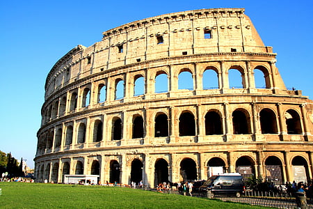Colosseo, Italia, Roma, architettura, antichità, costruzione