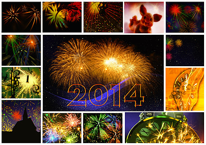 실베스터, 새 해의 날, 2014, 자정, altjahrabend, 이브, 축제