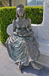 Imperatrice sissi, statua in bronzo, figura femminile, Trautmann giardino