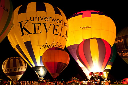 sky, glow, balloon, fly, float, hot air balloon ride, air sports
