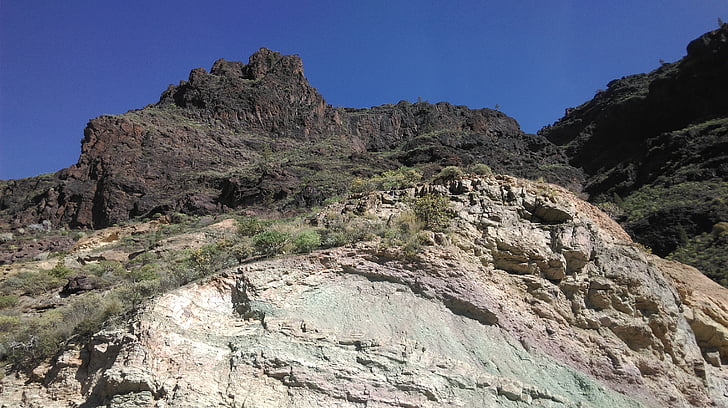 Gran canaria, Kanári-szigetek, hegyek, sziklák, természet, hegyi, rock - objektum