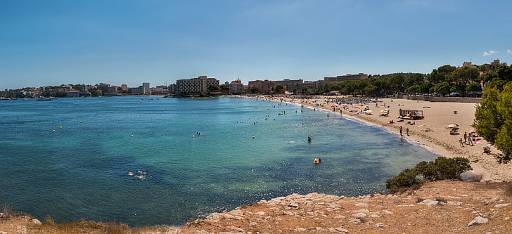 Mallorca, Palma nova, Palmanova, Palmanova-stranden, Mallorca beach, strender i mallorca, stranden