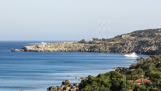 Chypre, Konnos bay, méditerranéenne, mer, paysage, Côte, paysage