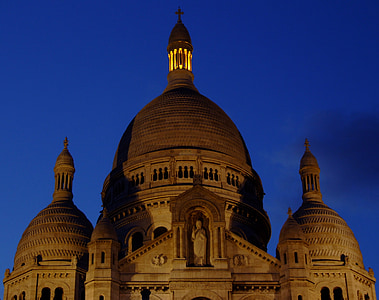 Bazilika Sacre coeur, Bazilika, Paríž, Francúzsko, Architektúra, kostol, Montmartre