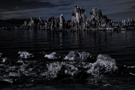 Mono Gölü, tüf, tüf, çöl, Kaliforniya, ABD, manzara