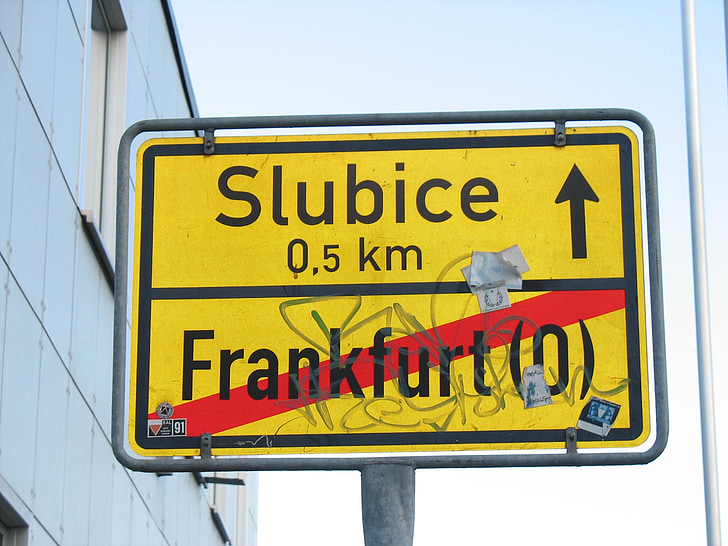polsko niemieckiej granicy, Schengen, Frankfurt nad Menem, Słubice, Polska