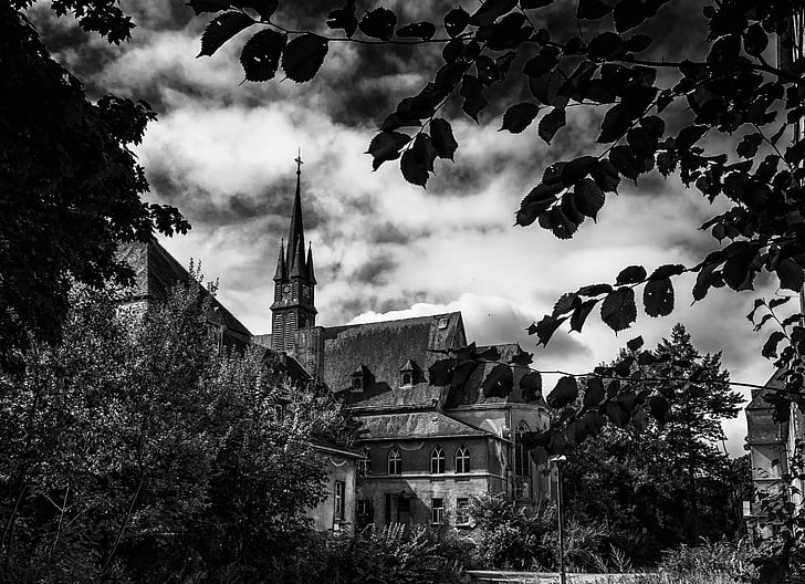 lost places, chapel, church, steeple, institute, hospital, franciscan