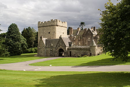 Trommel-Burg, Schloss, Aberdeenshire, Schottland, im Mittelalter, historisch