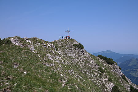 bschiesser, fjell, Allgäu, toppmøtet, Summit cross, Allgäu-Alpene, alpint