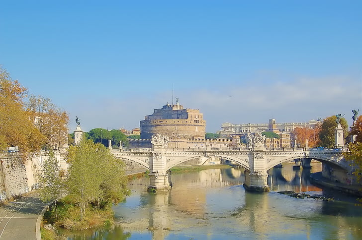 rome, italy, travel, landscape, architecture, famous Place, river