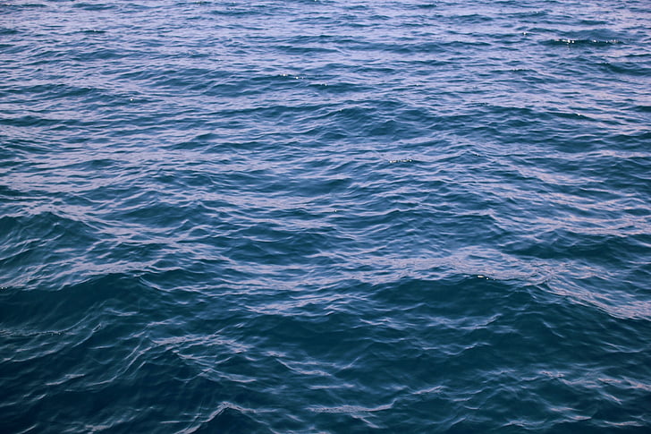 air, laut, biru, laut, alam, gelombang, permukaan