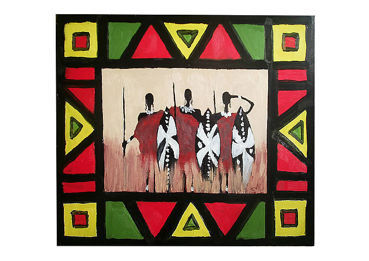 Zulus, kép, Arszenyij papok, olaj, festészet