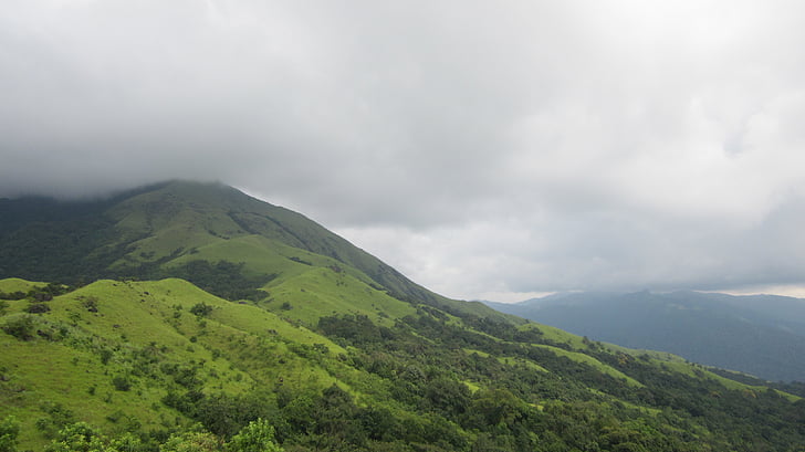 montagnes, Karnataka, Kumara, Pichon, kukke, Inde, l’ouest