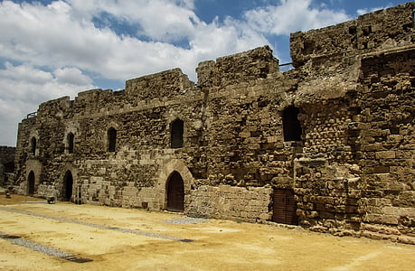 Кипър, Фамагуста, замък, Отело замък, интериор, крепост, архитектура