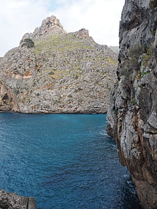 geboekt, sa calobra, baai van sa calobra, Serra de tramuntana, baai van de zee, Mallorca, bezoekplaatsen