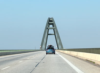 tiltas, Fėmarno VII tiltas, ryšio, tiltai, arka, Auto, kelių