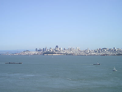 skyline, zee, San francisco, Francisco, Californië, Verenigde Staten, Istanbul
