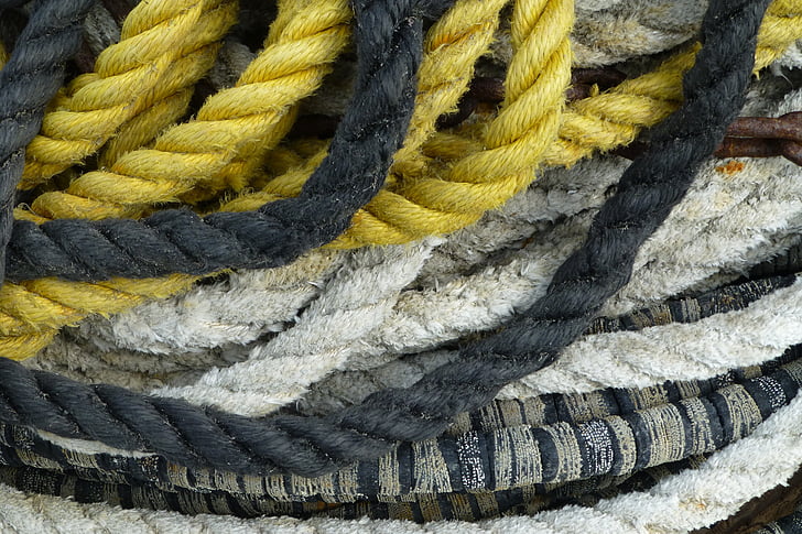 cordage, impression, close up, fischer, ship traffic jams, harness lines, rope