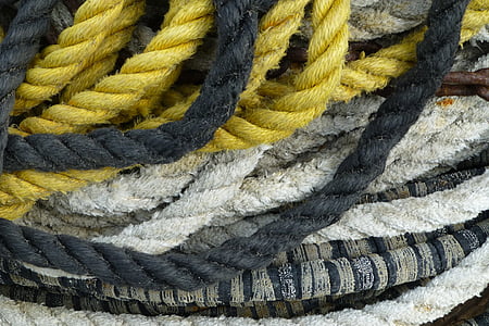 cordage, impression, close up, fischer, ship traffic jams, harness lines, rope