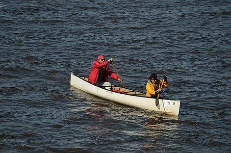 thuyền kayak, đi bè, đi canoe, người đàn ông, thuyền, cuộc phiêu lưu