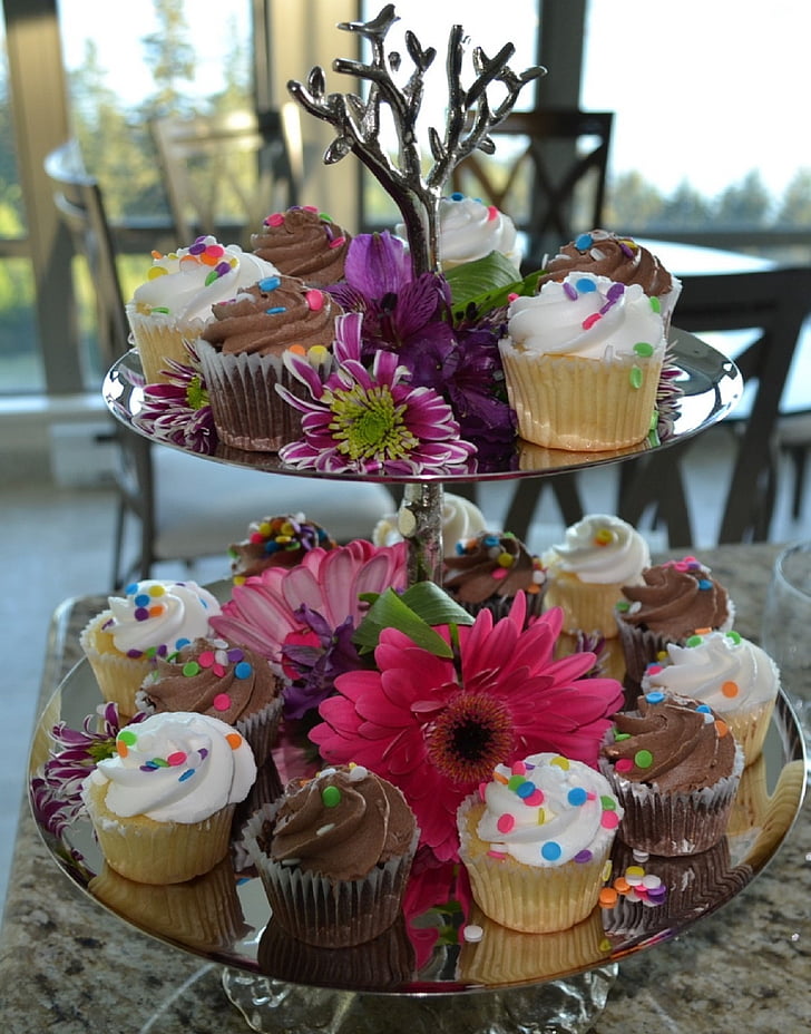 Cupcake, sivatag, esküvői cupcake