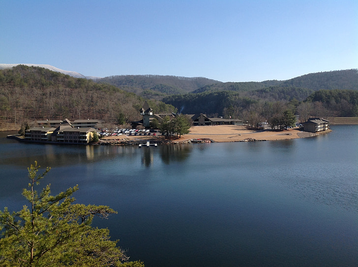 cohutta, lake, landscape, water