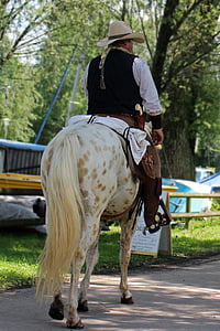 cowboy, horse, reiter, western, ride, animal, outdoors