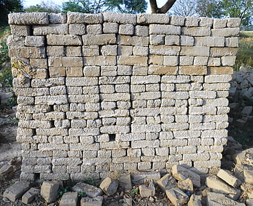 murstein, stablet, konstruksjon, bygge, arkitektur, vegg, stabel