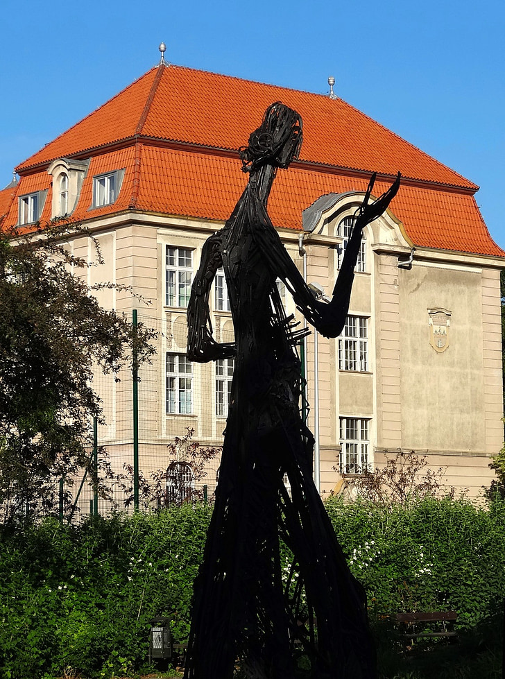 Nicolaus copernicus, Bydgoszcz, skulptur, statuen, kunstverk, bygge, monument