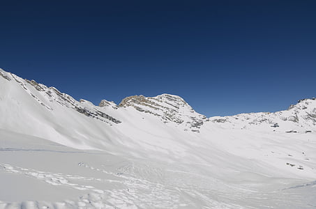 muntanya, cel, pistes d'esquí, blau, paisatge, esport, pic