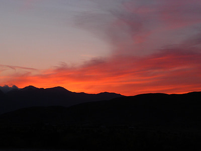 Arizona, Sunset, punane taevas, pilved, Scenic, maastik, vaatamisi